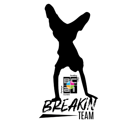 breakin team logo with bcai colors