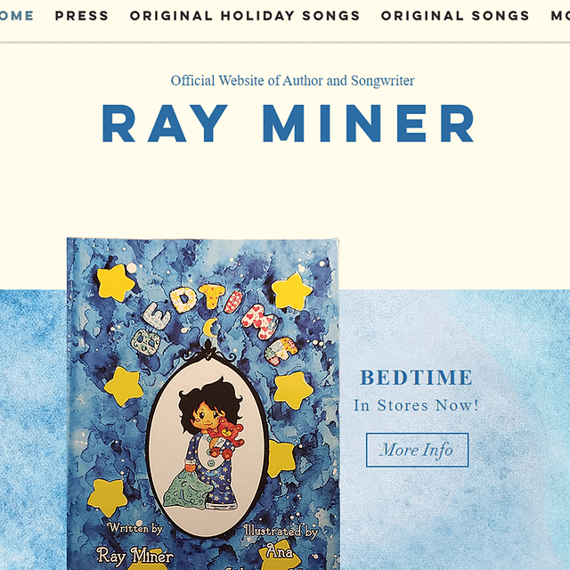 screenshot of Ray Miner website