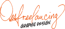 oesfreelancing logo in orange and black